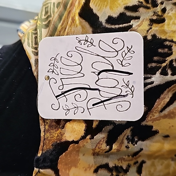 SOLD FREE PEOPLE Beguiled Patchwork Burnout Velvet Kimono NEW ONE SIZE - Picture 6 of 13